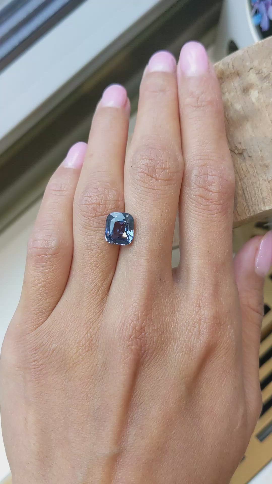 4.06 Ct. Spinel from Ceylon (Sri Lanka) Size Video