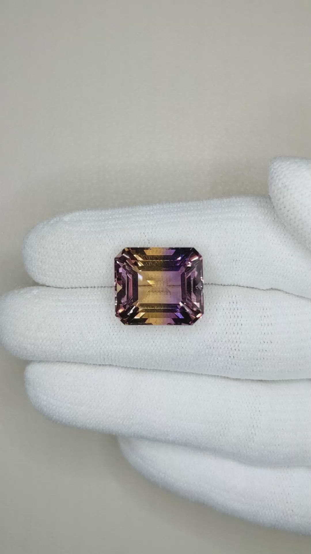 12.39 Ct. Ametrine from Bolivia Size Video
