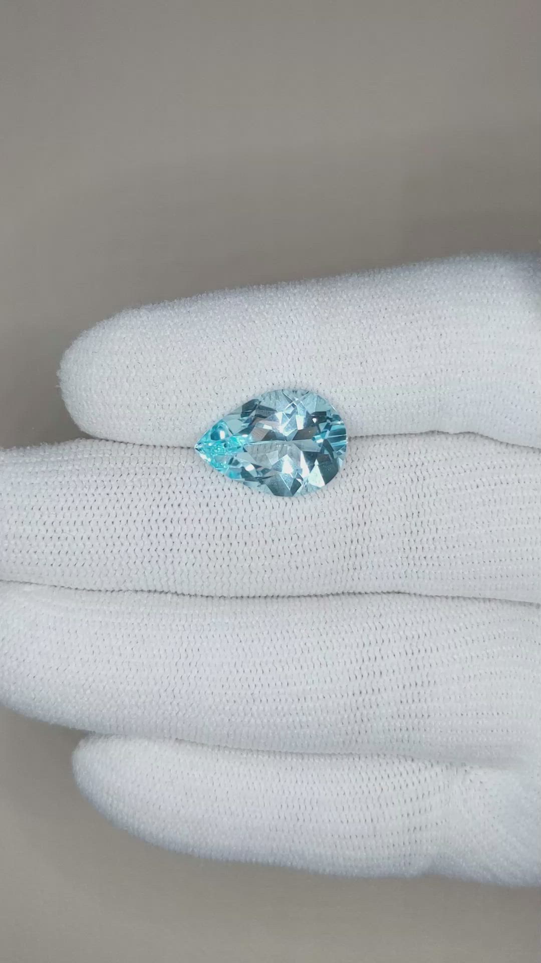 7.72 Ct. Topaz from Brazil Size Video
