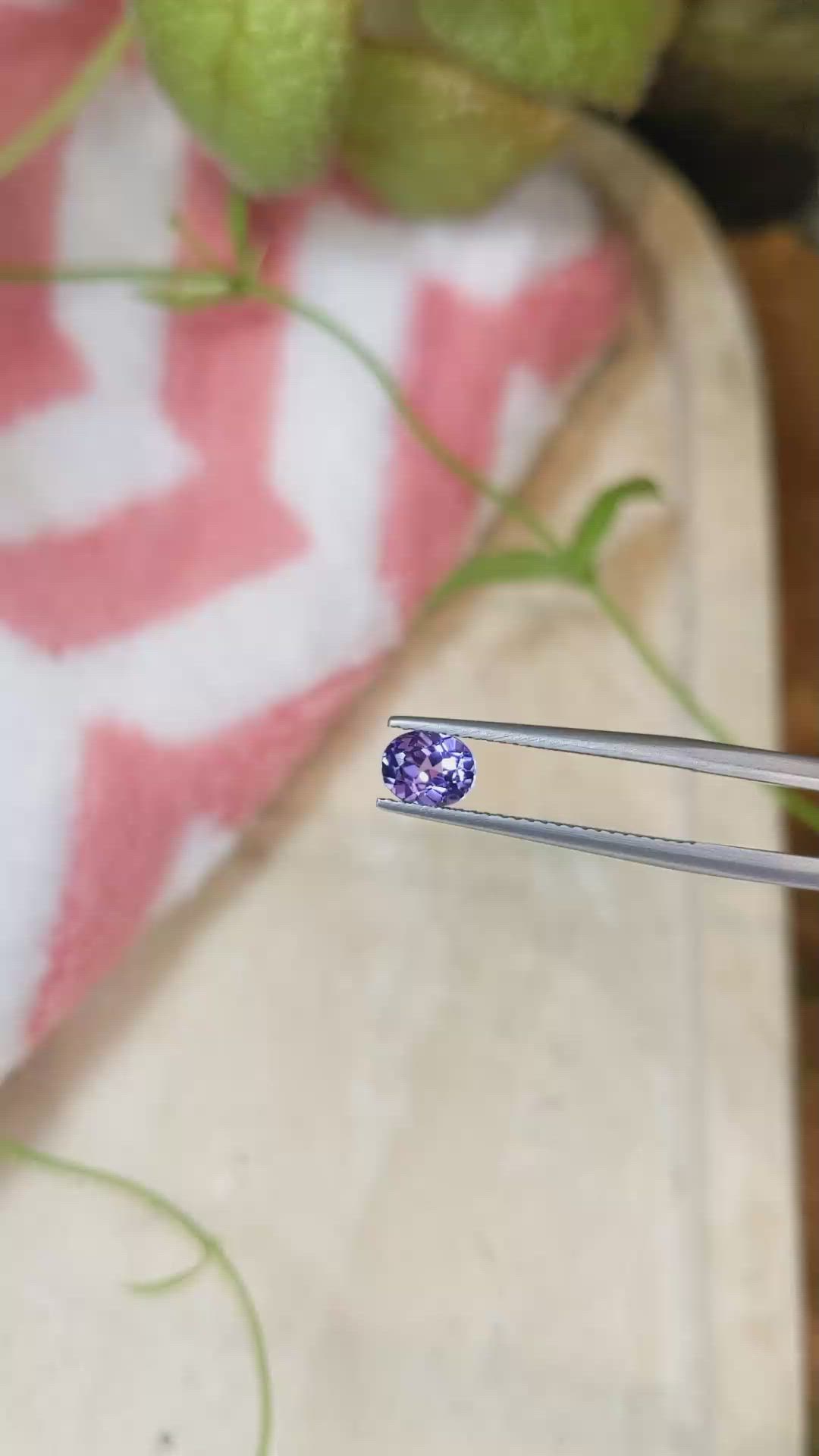 0.70 Ct. Tanzanite from Tanzania Size Video