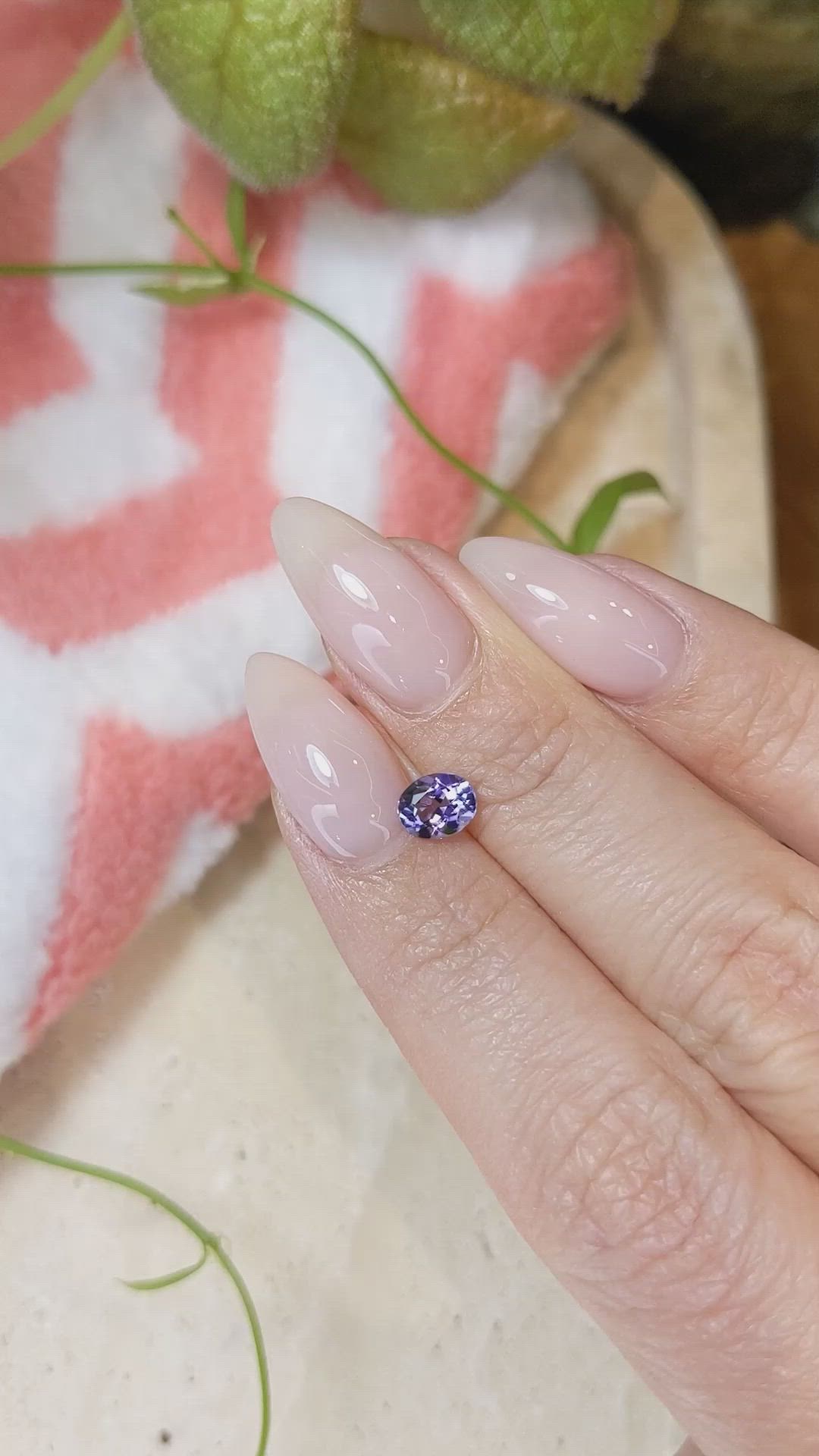 0.70 Ct. Tanzanite from Tanzania Size Video