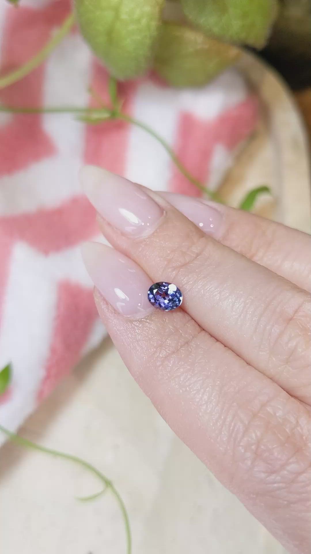 0.68 Ct. Tanzanite from Tanzania Size Video