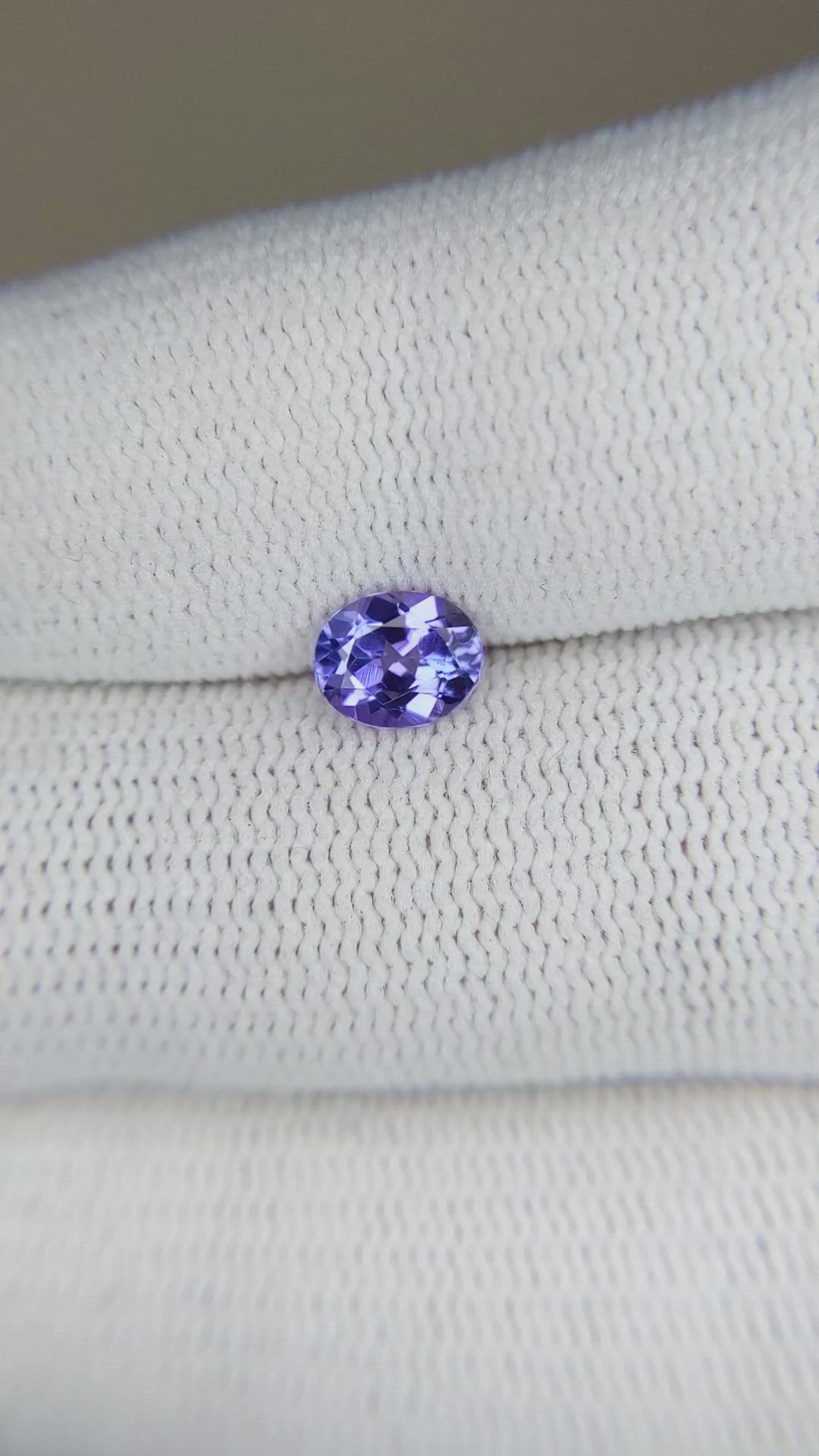 0.68 Ct. Tanzanite from Tanzania Size Video