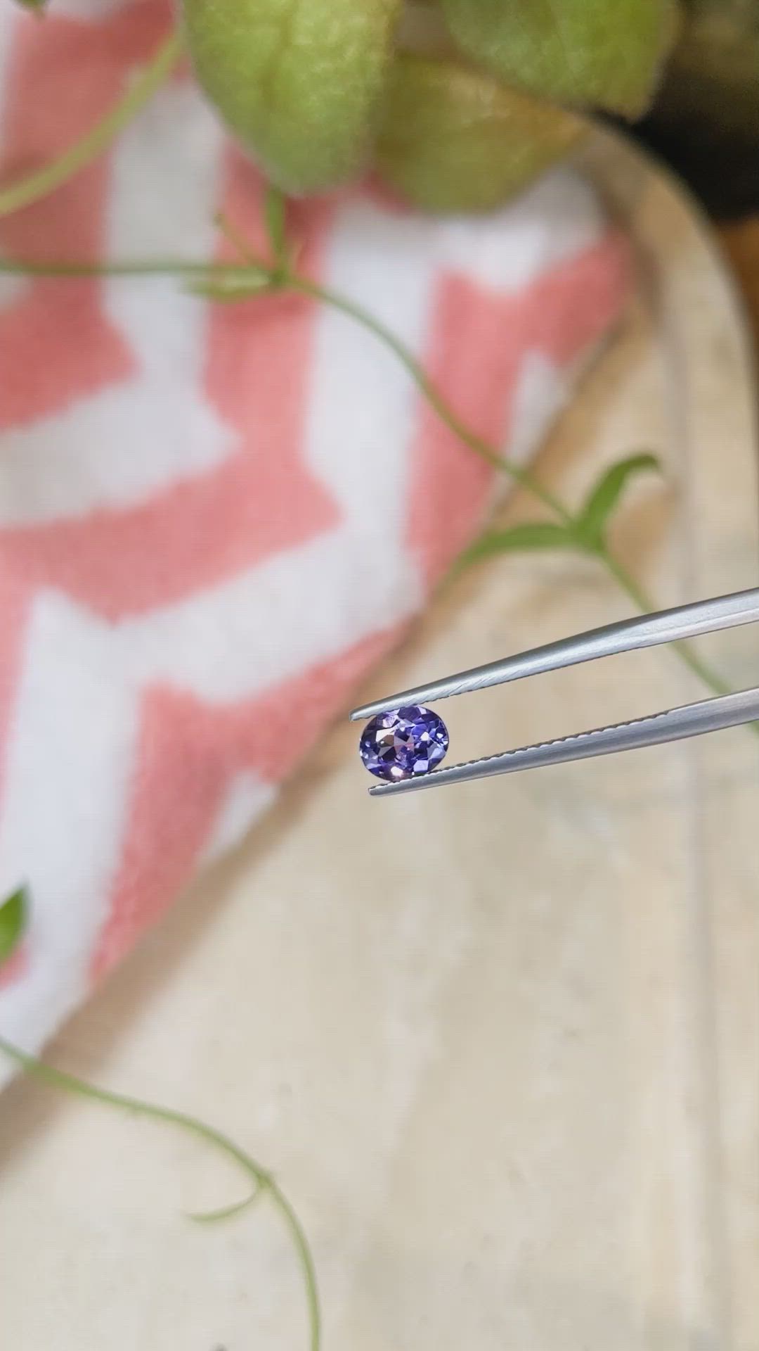 0.68 Ct. Tanzanite from Tanzania Size Video