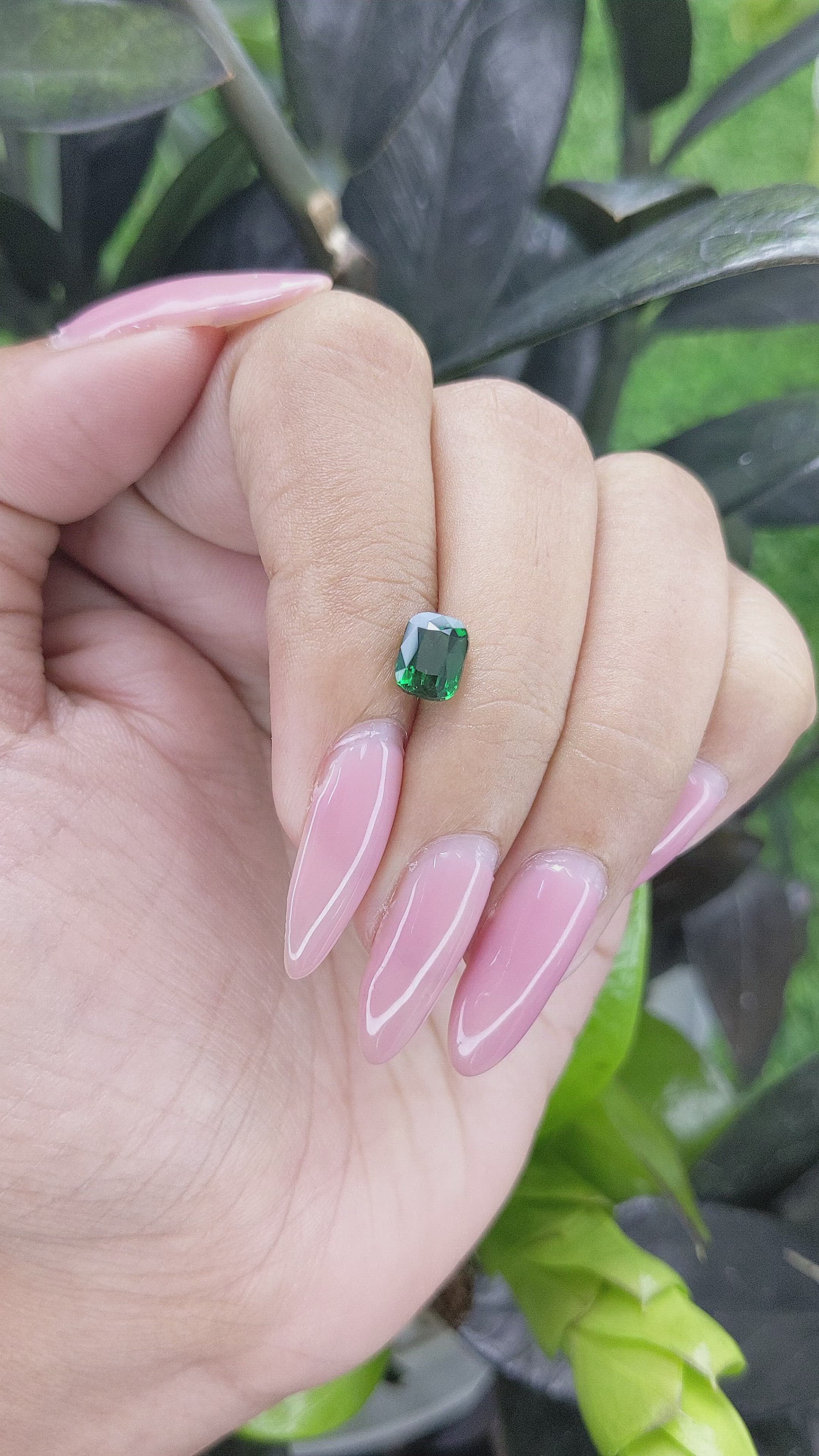 1.51 Ct. Tsavorite Garnet from Tanzania Size Video