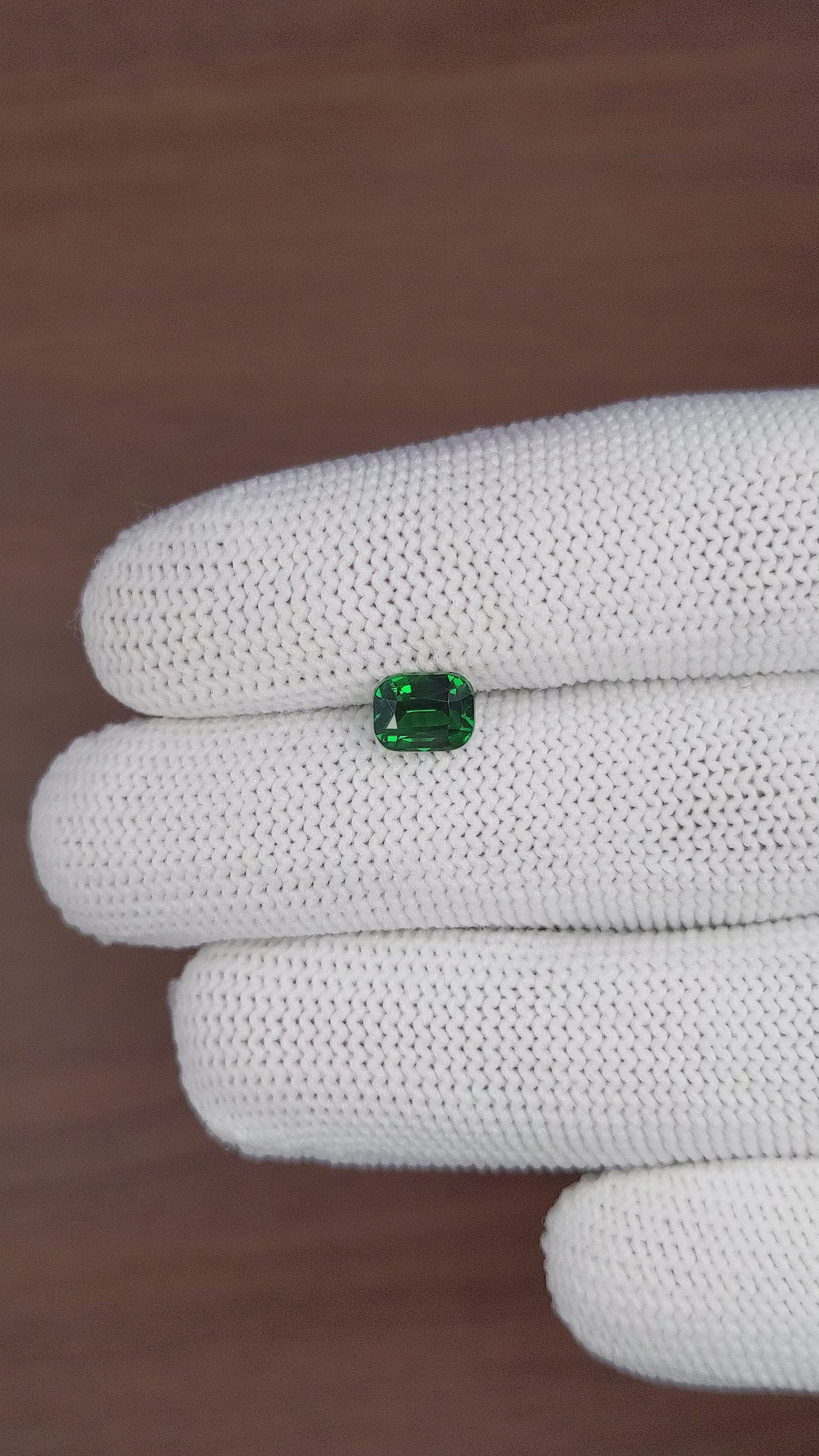 1.51 Ct. Tsavorite Garnet from Tanzania Size Video