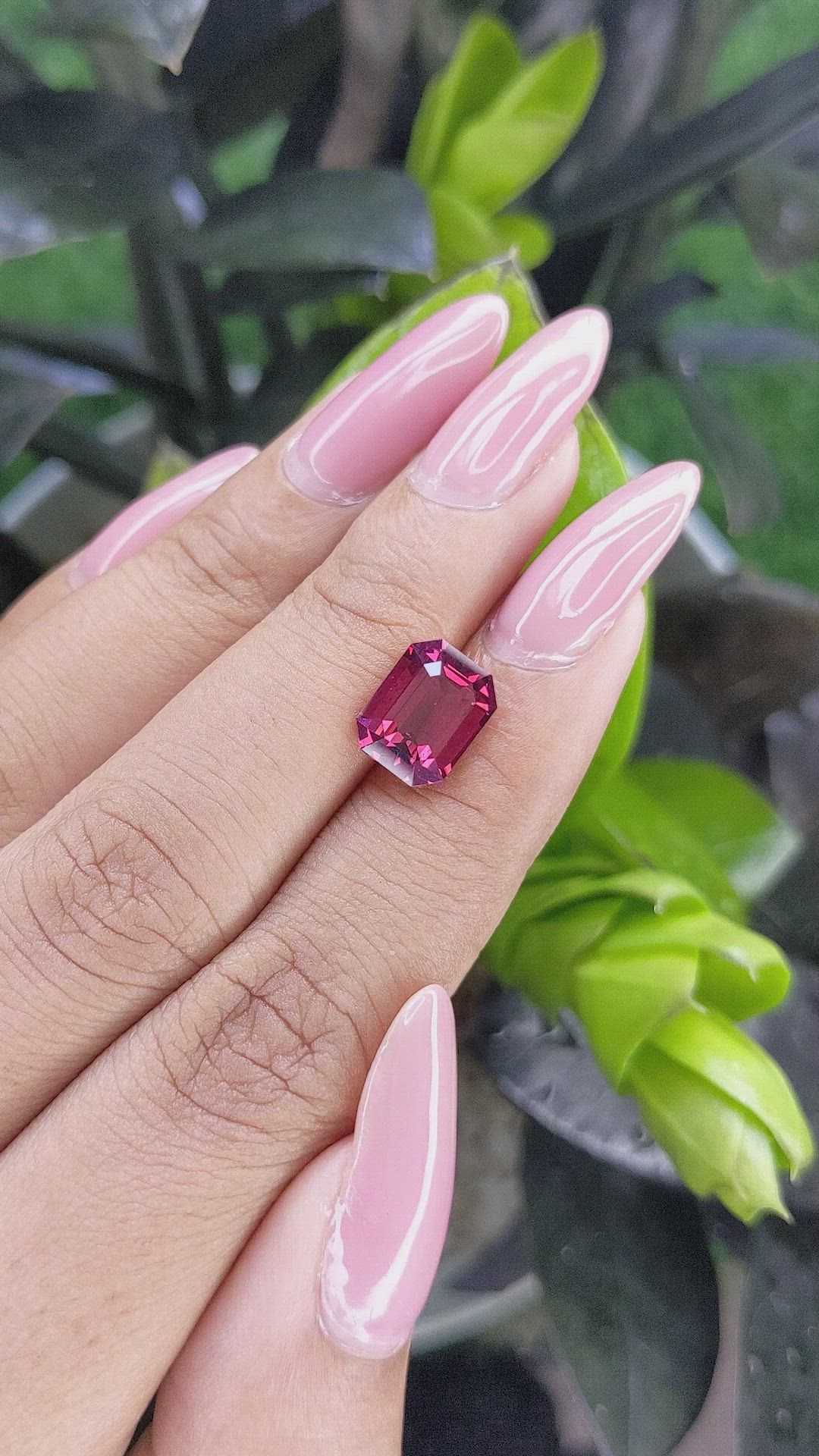 3.59 Ct. Garnet from Tanzania Size Video