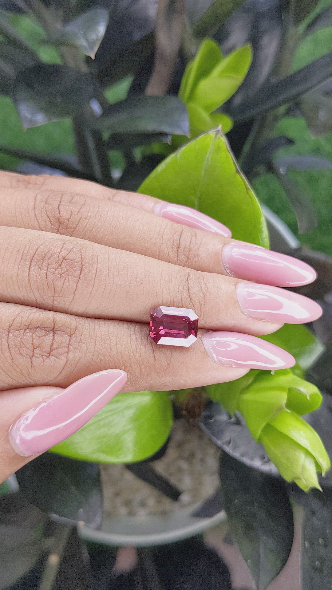 3.59 Ct. Garnet from Tanzania Size Video