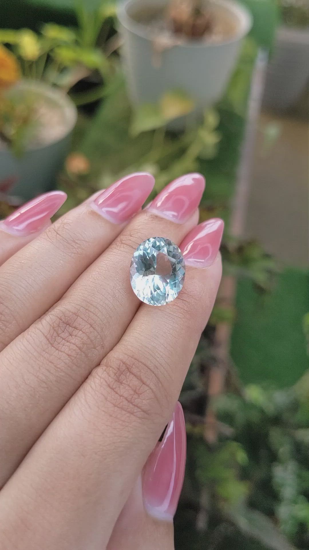 8.92 Ct. Topaz from Ceylon (Sri Lanka) Size Video