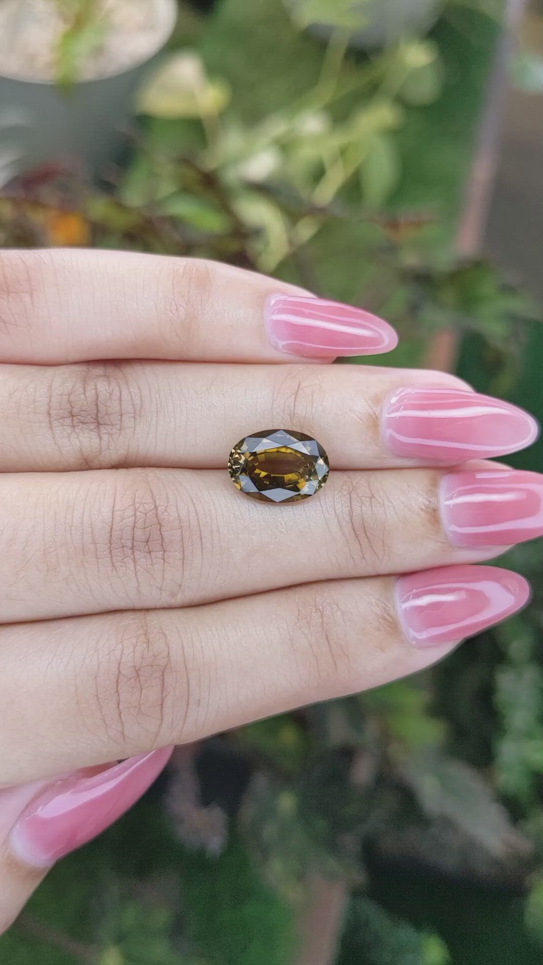 3.77 Ct. Tourmaline from Ceylon (Sri Lanka) Size Video