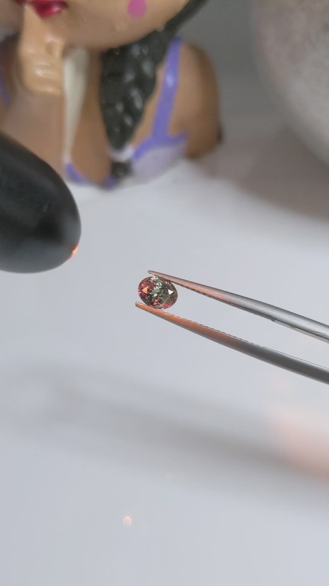 1.06 Ct. Alexandrite from Ceylon (Sri Lanka) Size Video