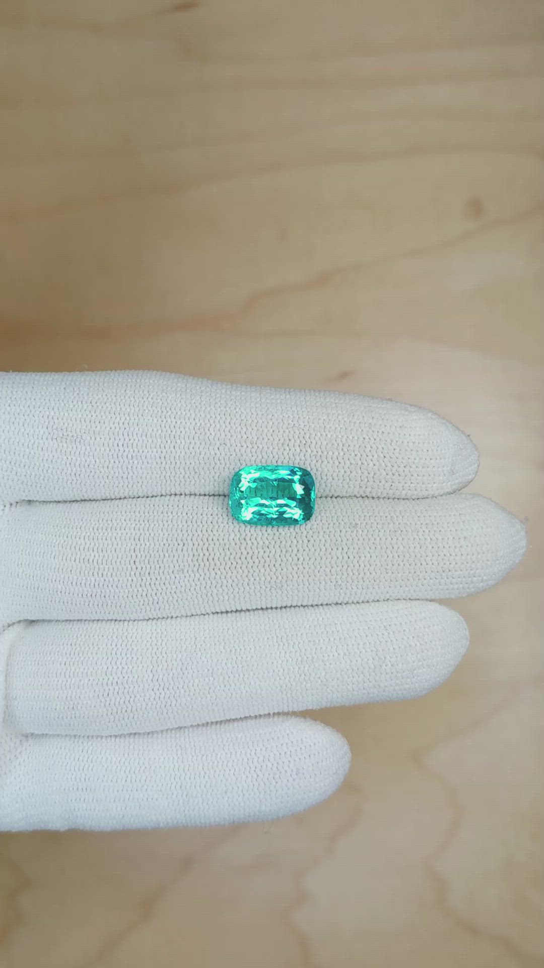 4.38 Ct. Paraiba Tourmaline from Brazil Size Video
