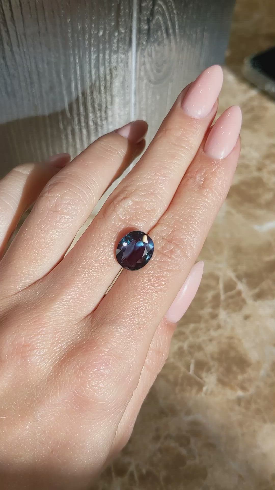 6.00 Ct. Alexandrite from India Size Video