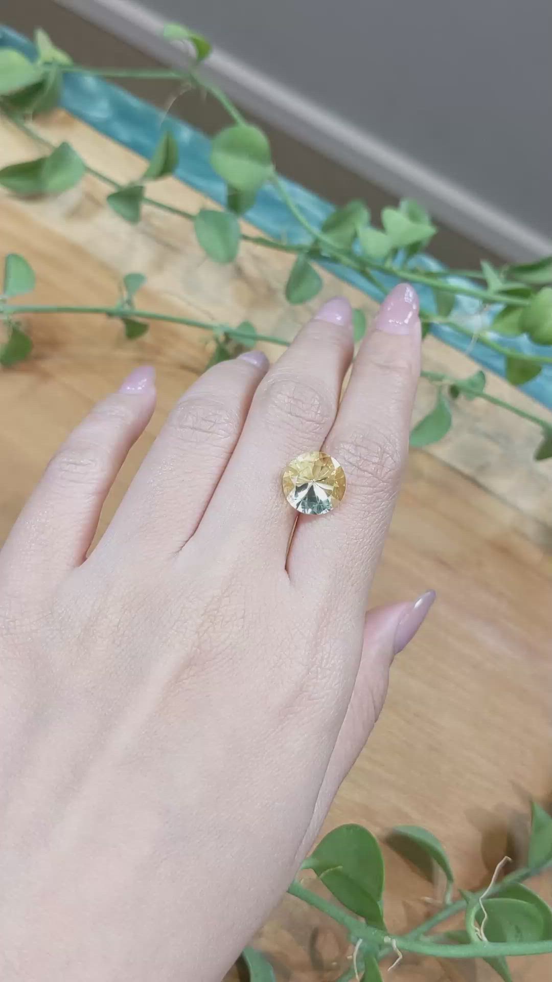 5.58 Ct. Citrine from Brazil Size Video