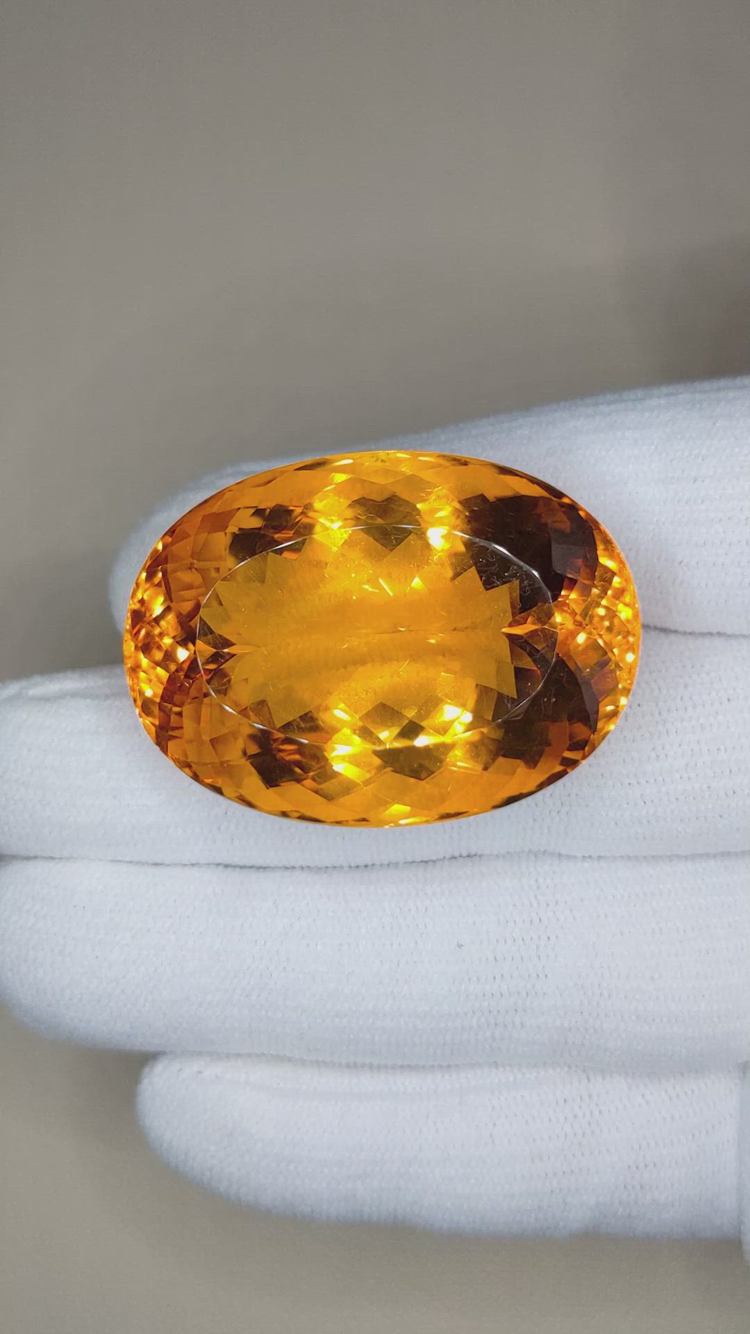 106.95 Ct. Citrine from Brazil Size Video