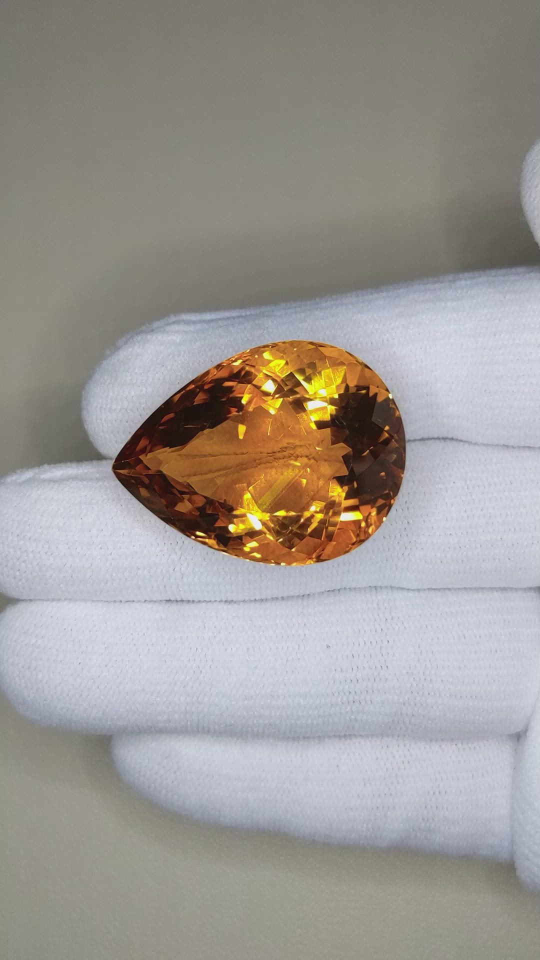 64.32 Ct. Citrine from Brazil Size Video
