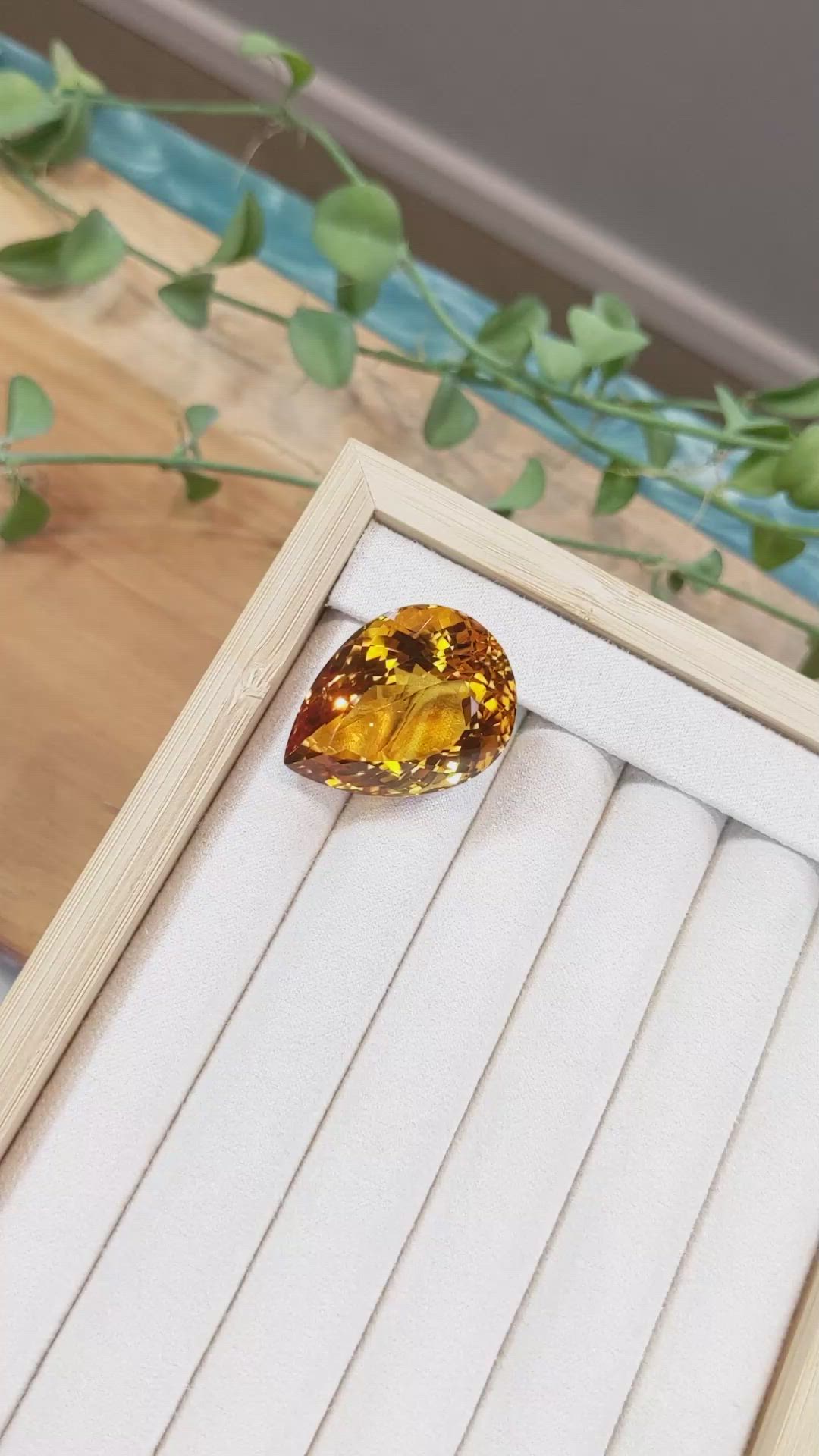 64.32 Ct. Citrine from Brazil Size Video