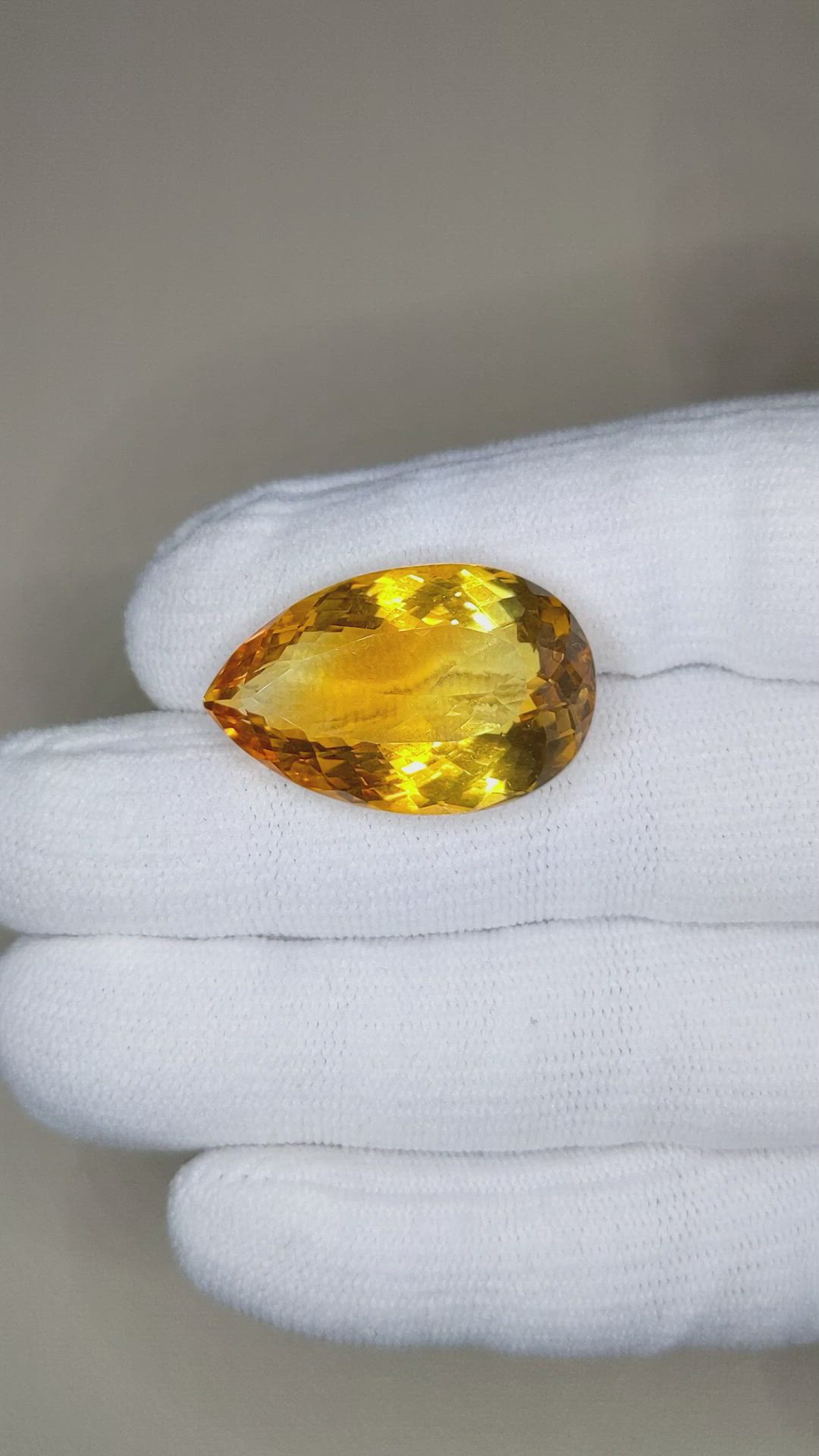 27.16 Ct. Citrine from Brazil Size Video