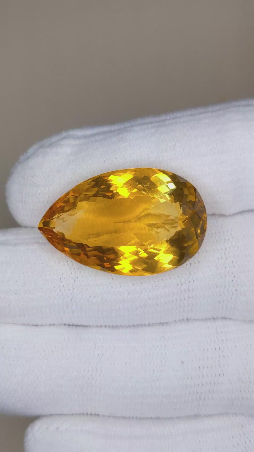 27.16 Ct. Citrine from Brazil Size Video