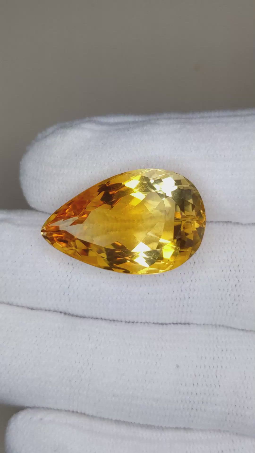 24.15 Ct. Citrine from Brazil Size Video
