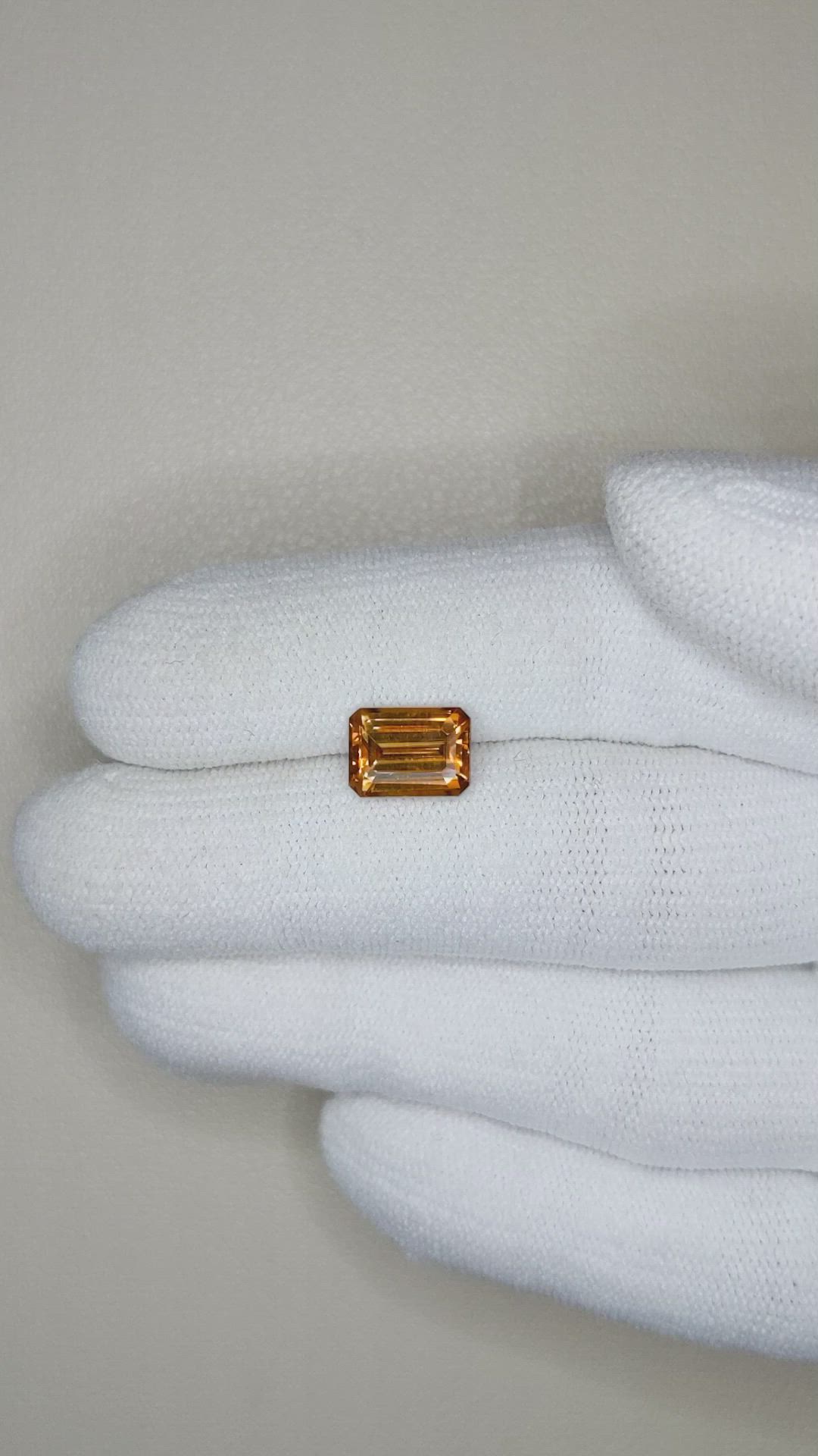 3.05 Ct. Zircon from Ceylon (Sri Lanka) Size Video