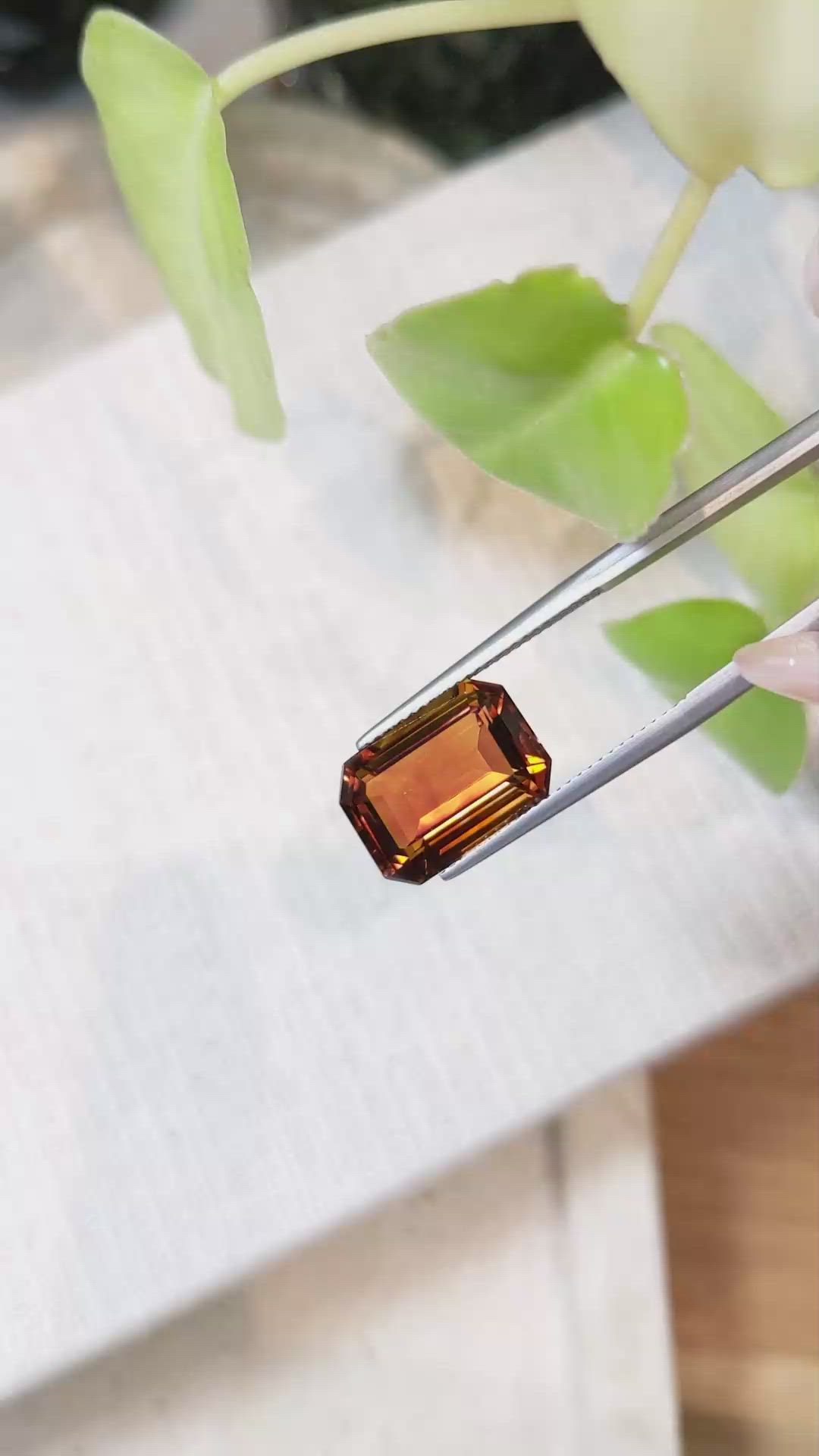 6.67 Ct. Madeira Citrine from Brazil Size Video