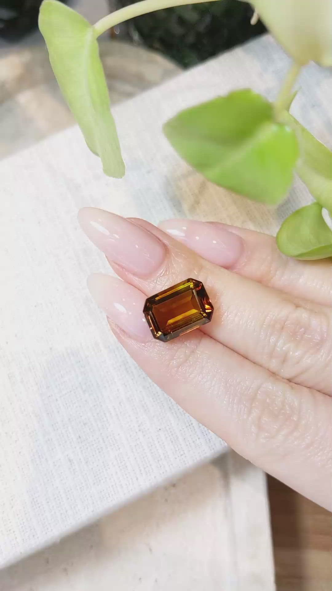 6.67 Ct. Madeira Citrine from Brazil Size Video