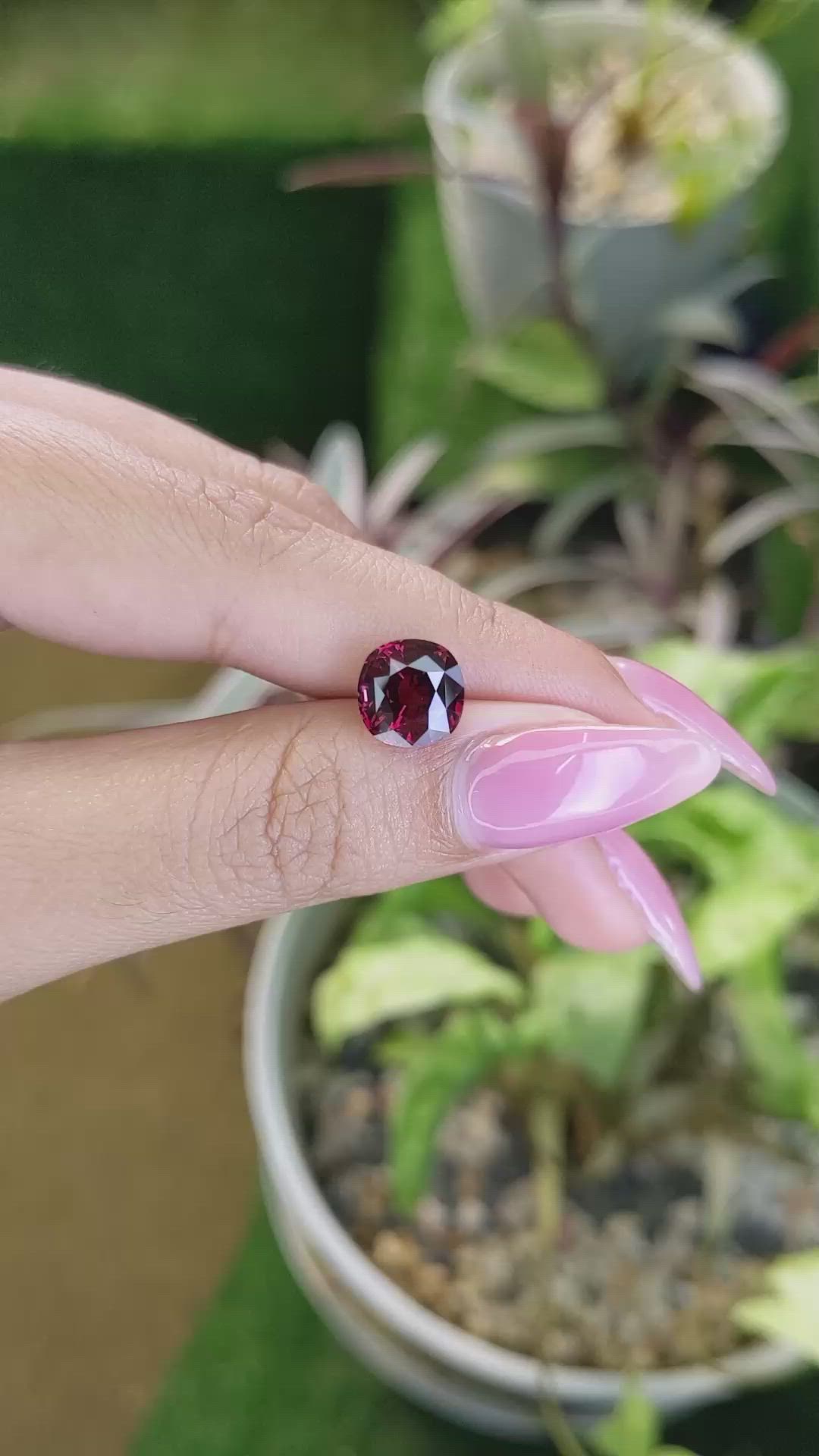 4.16 Ct. Garnet from Madagascar Size Video