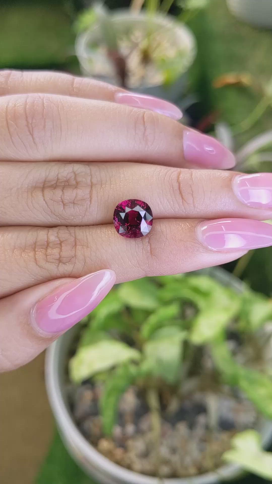 4.16 Ct. Garnet from Madagascar Size Video
