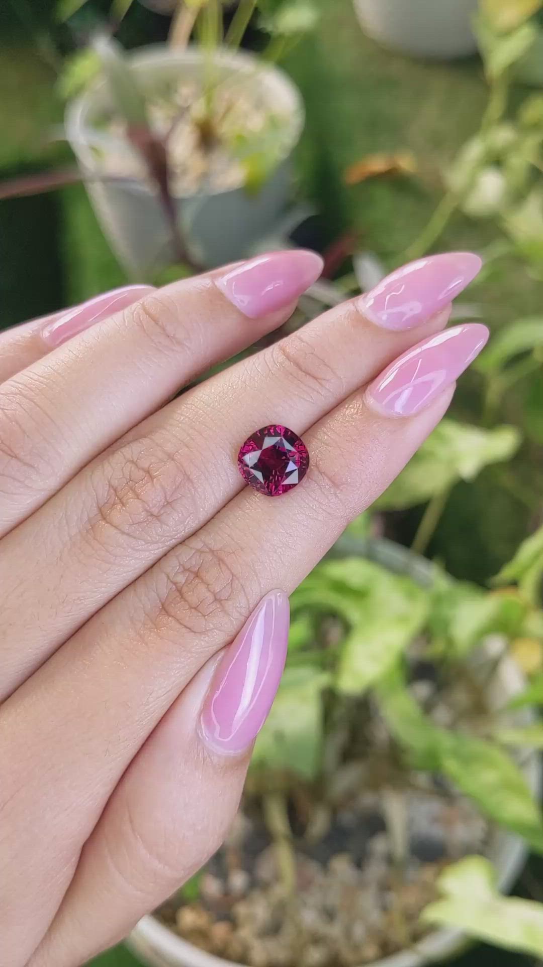 4.16 Ct. Garnet from Madagascar Size Video