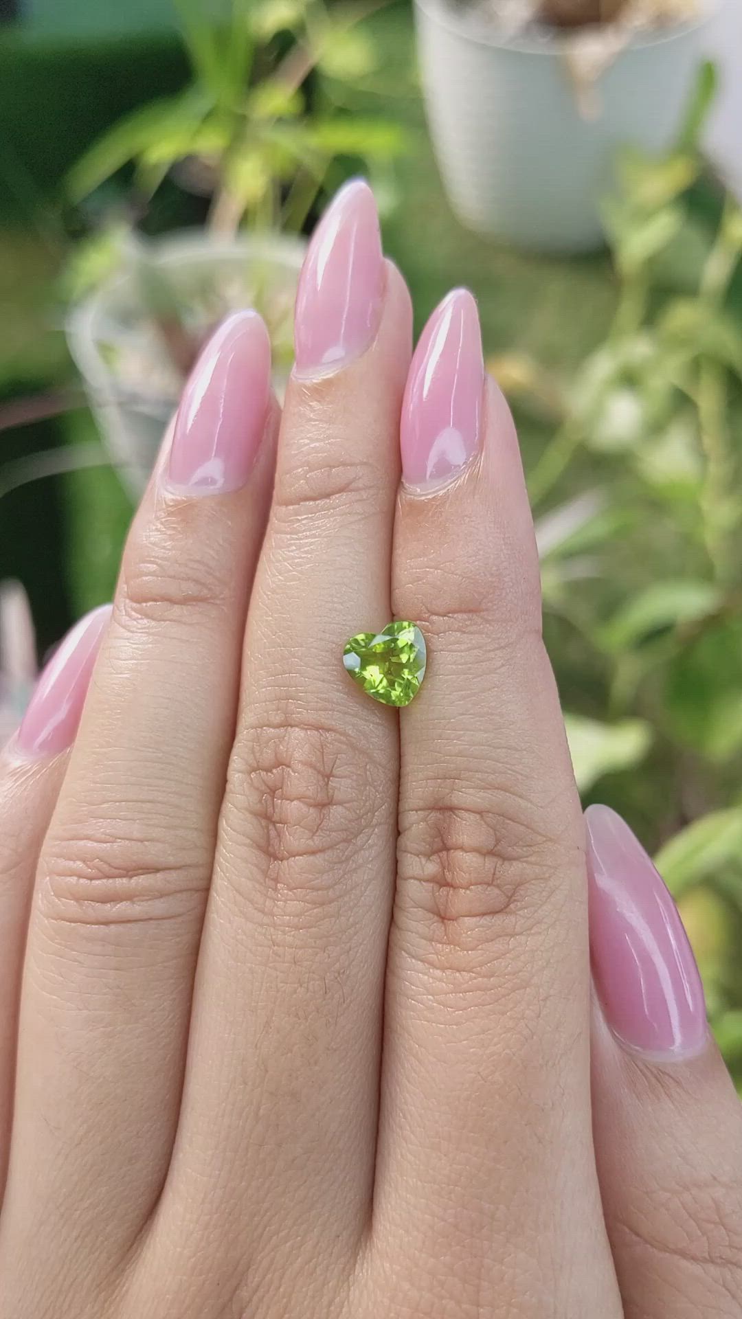 1.57 Ct. Peridot from Brazil Size Video