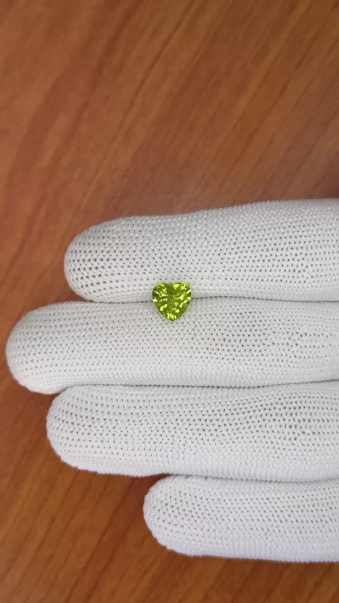 1.57 Ct. Peridot from Brazil Size Video