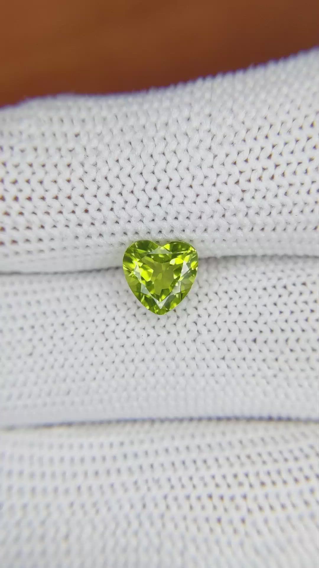 1.57 Ct. Peridot from Brazil Size Video