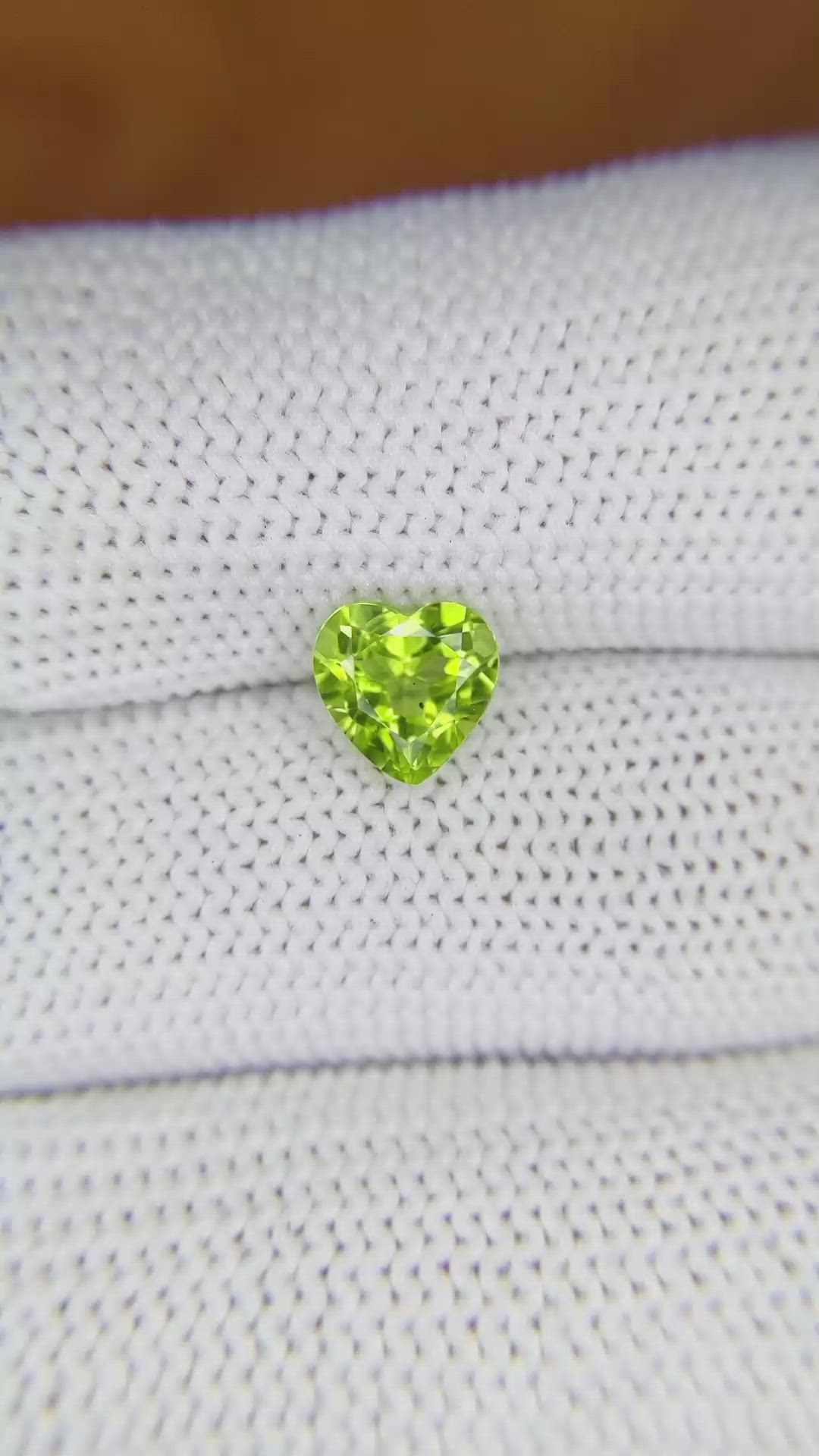1.25 Ct. Peridot from Brazil Size Video