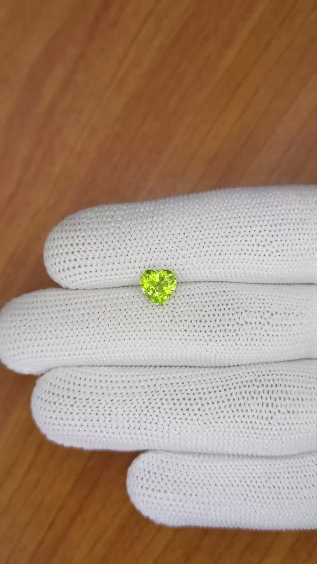 1.25 Ct. Peridot from Brazil Size Video