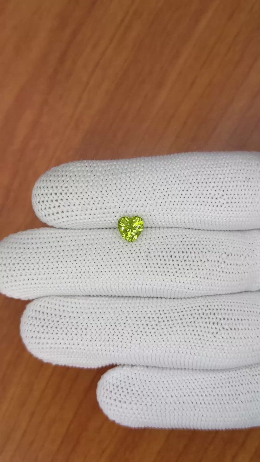 1.03 Ct. Peridot from Brazil Size Video