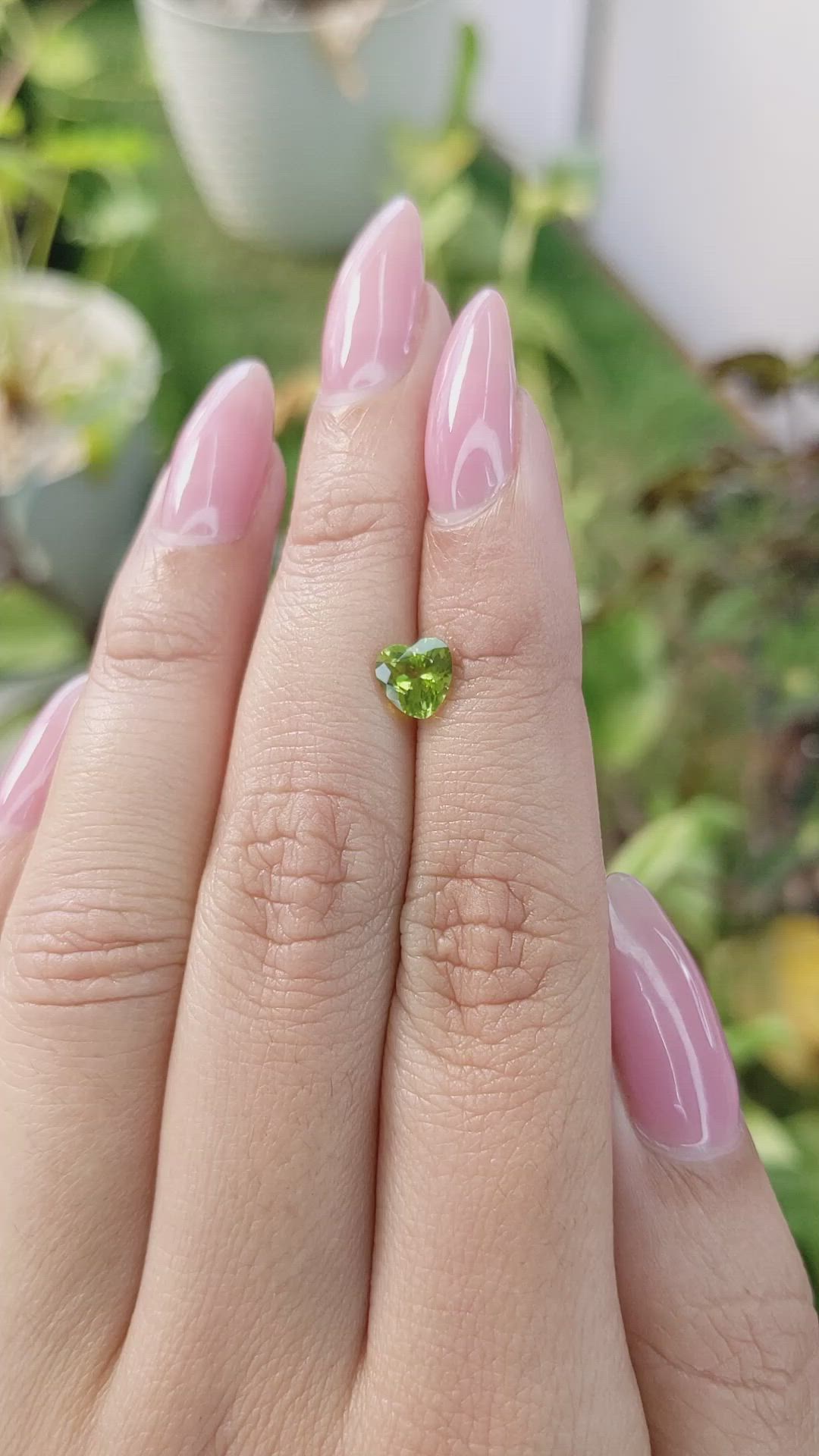 1.03 Ct. Peridot from Brazil Size Video