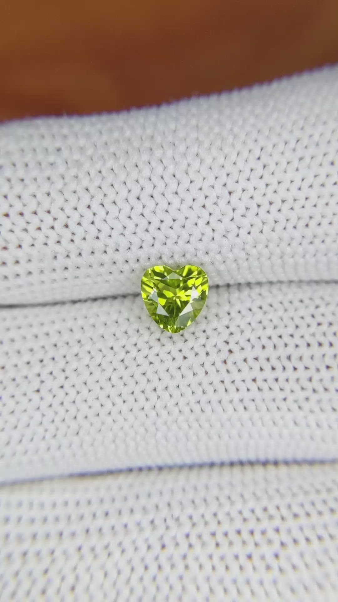 1.03 Ct. Peridot from Brazil Size Video