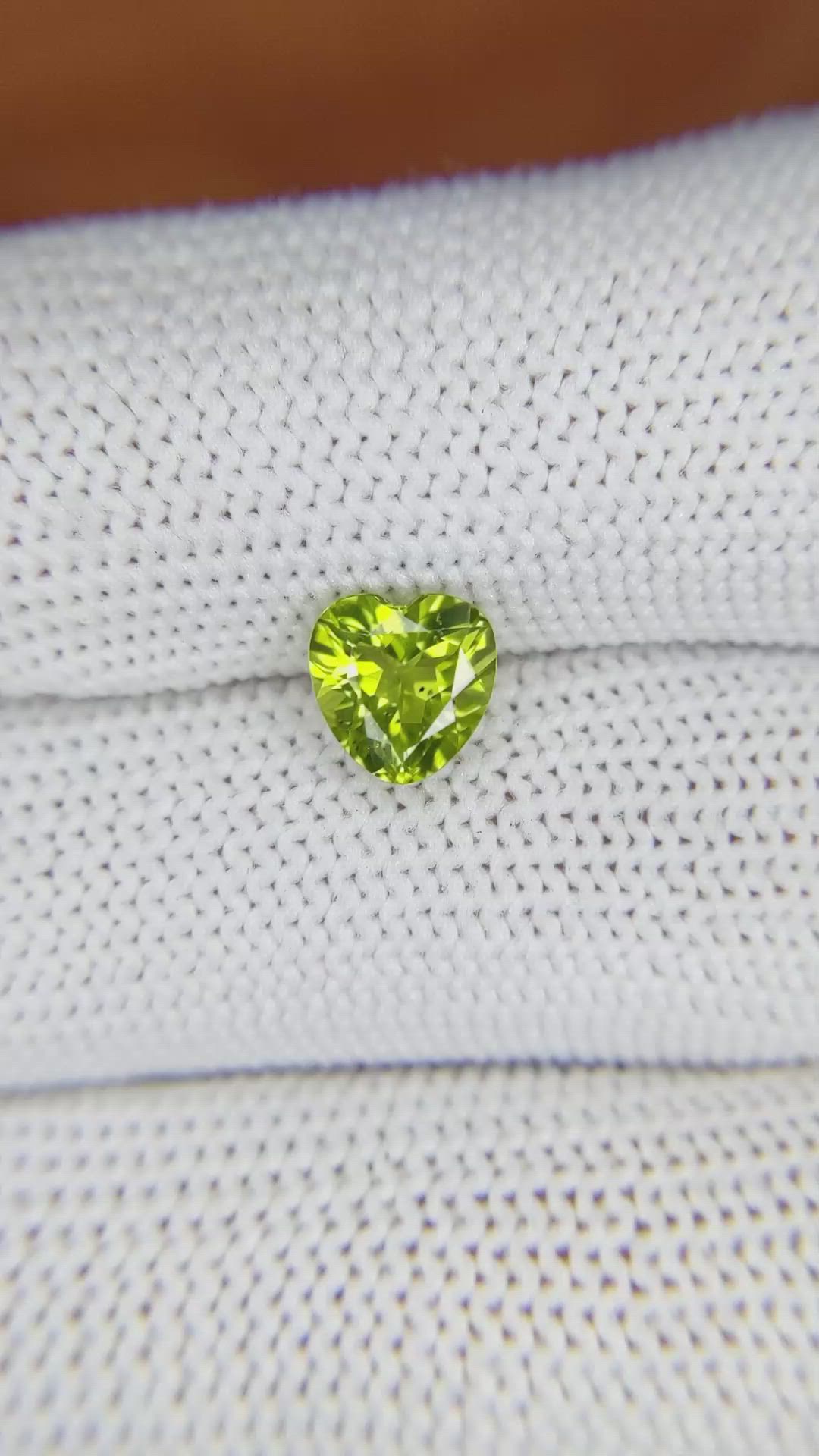 1.41 Ct. Peridot from Brazil Size Video