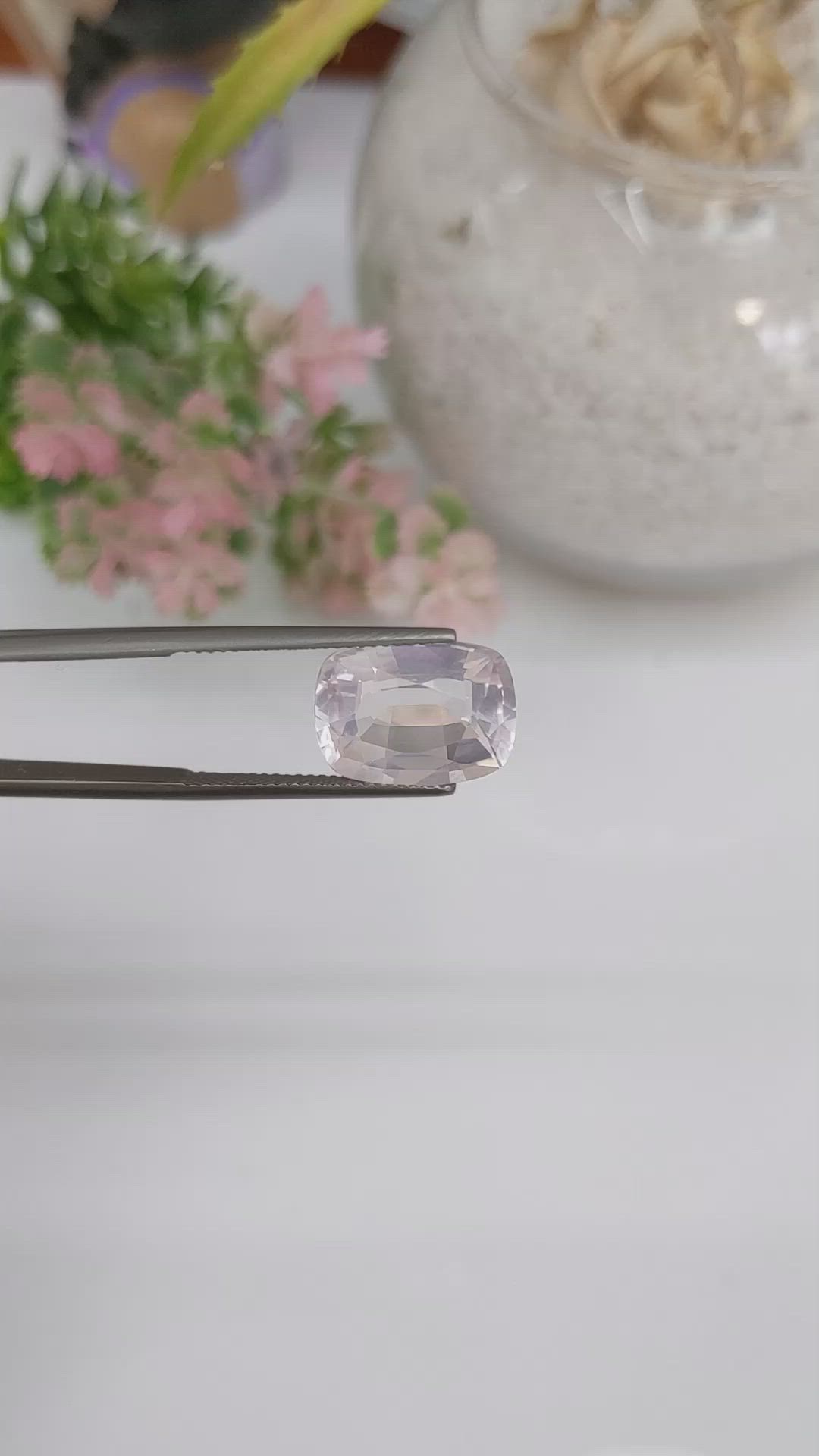 7.11 Ct. Rose Quartz from Brazil Size Video
