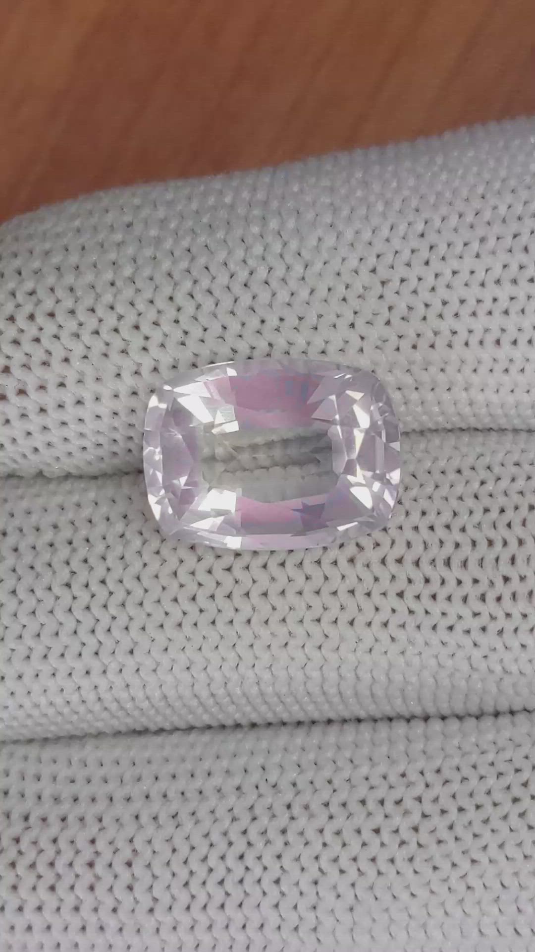 7.11 Ct. Rose Quartz from Brazil Size Video