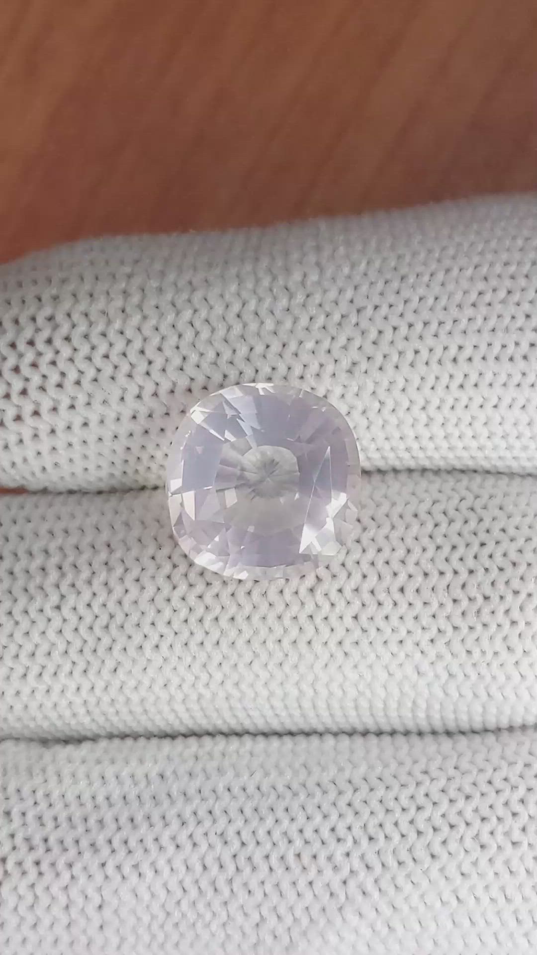 6.04 Ct. Rose Quartz from Brazil Size Video