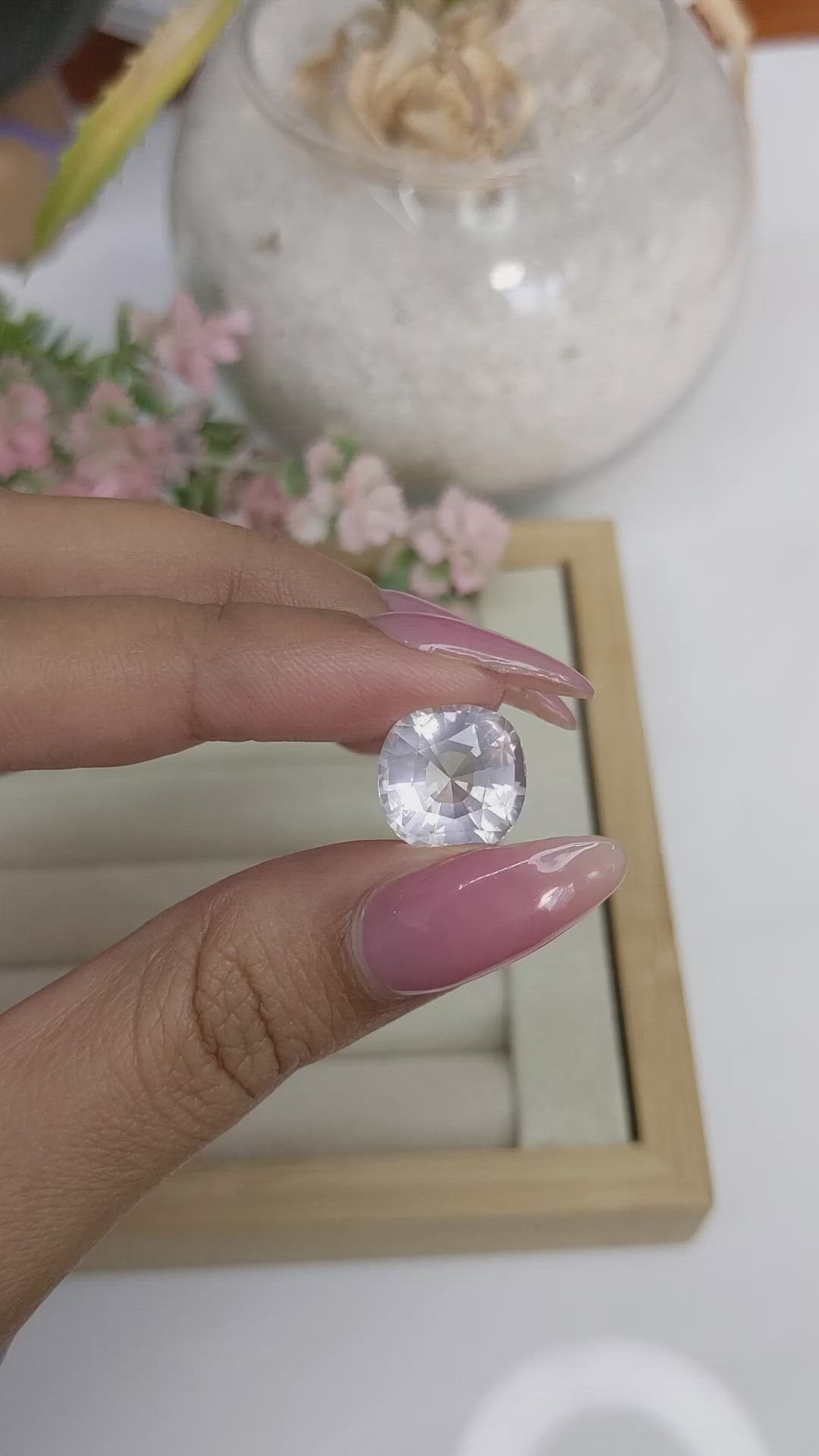 6.04 Ct. Rose Quartz from Brazil Size Video