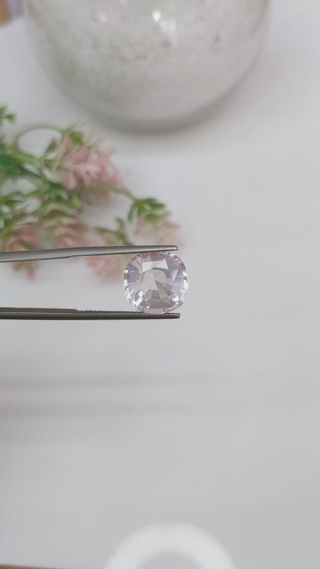 6.04 Ct. Rose Quartz from Brazil Size Video