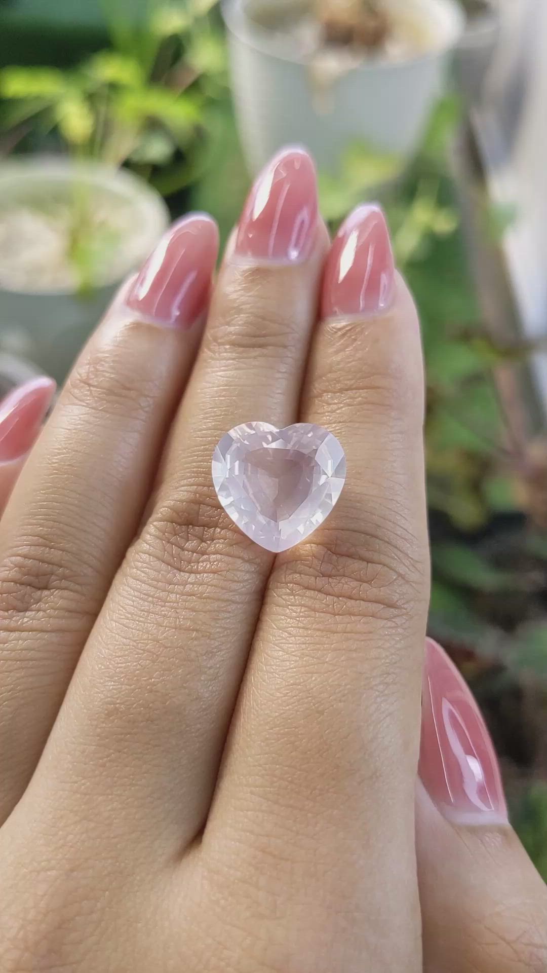 6.98 Ct. Rose Quartz from Brazil Size Video