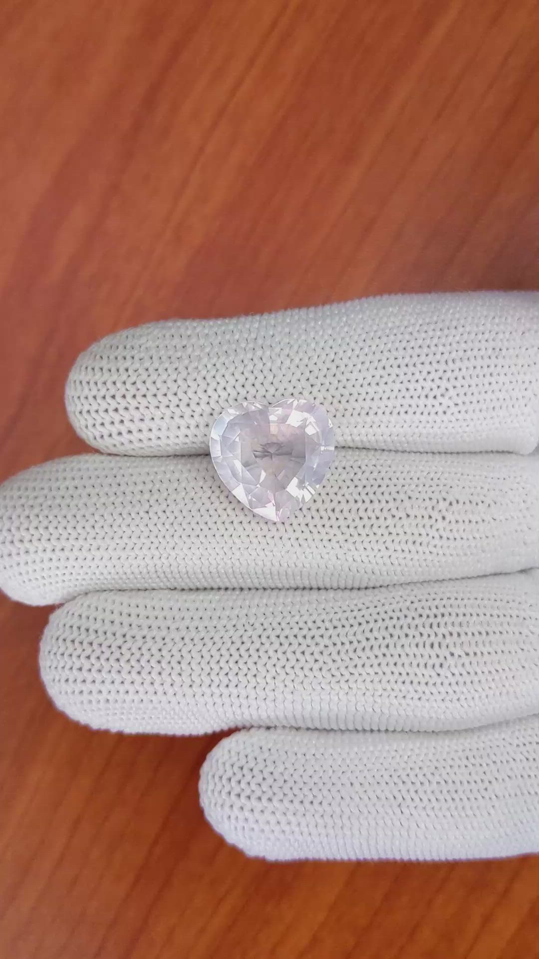 6.98 Ct. Rose Quartz from Brazil Size Video