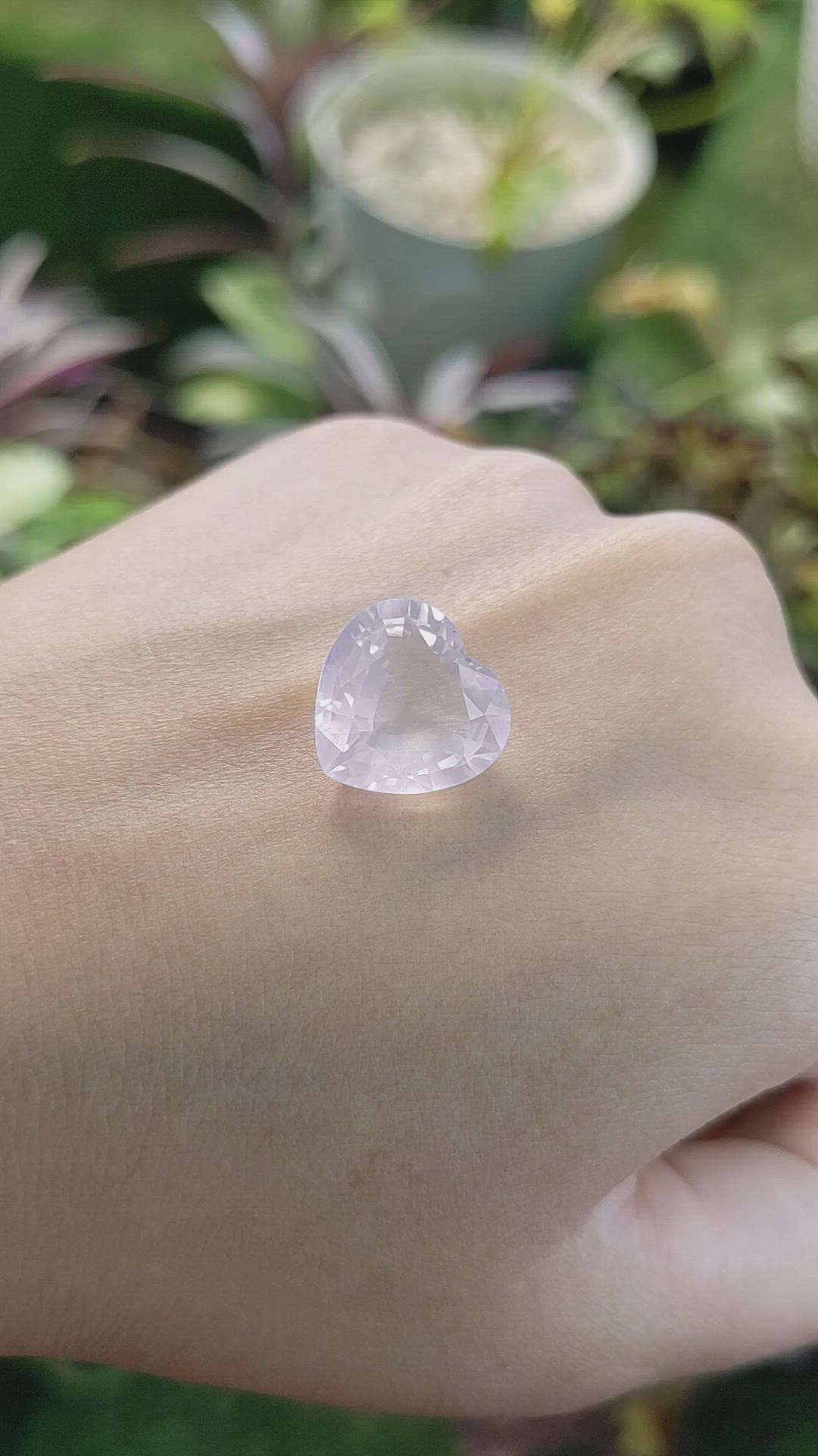 6.98 Ct. Rose Quartz from Brazil Size Video