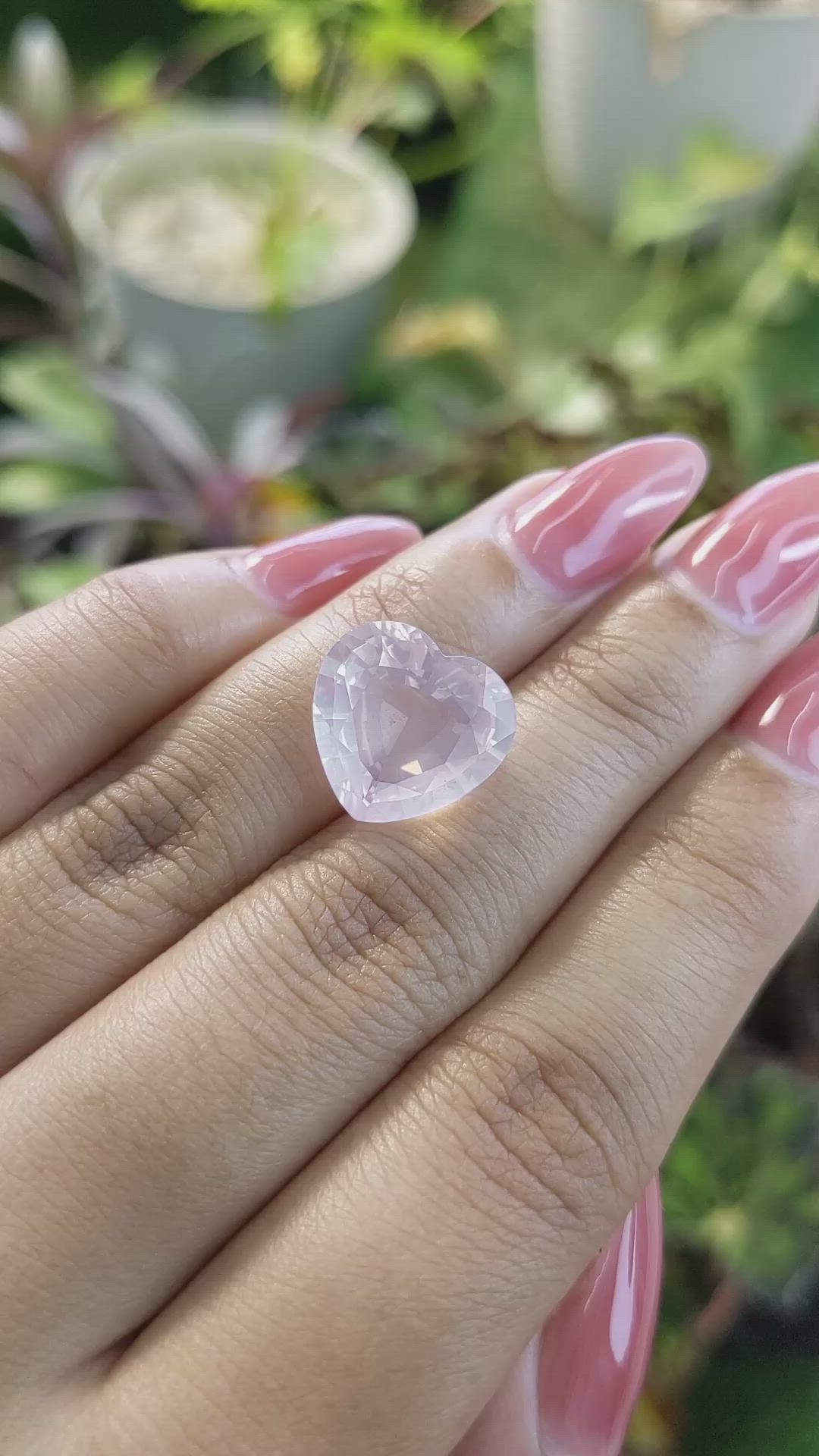 6.98 Ct. Rose Quartz from Brazil Size Video