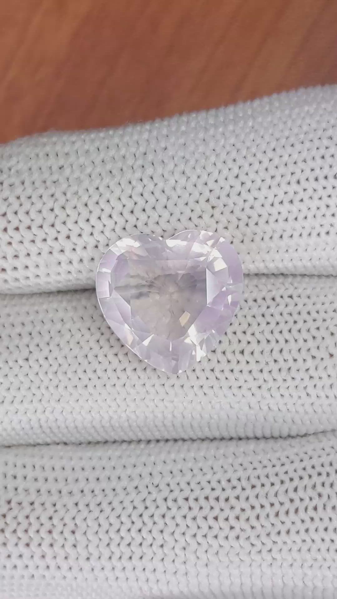 6.98 Ct. Rose Quartz from Brazil Size Video