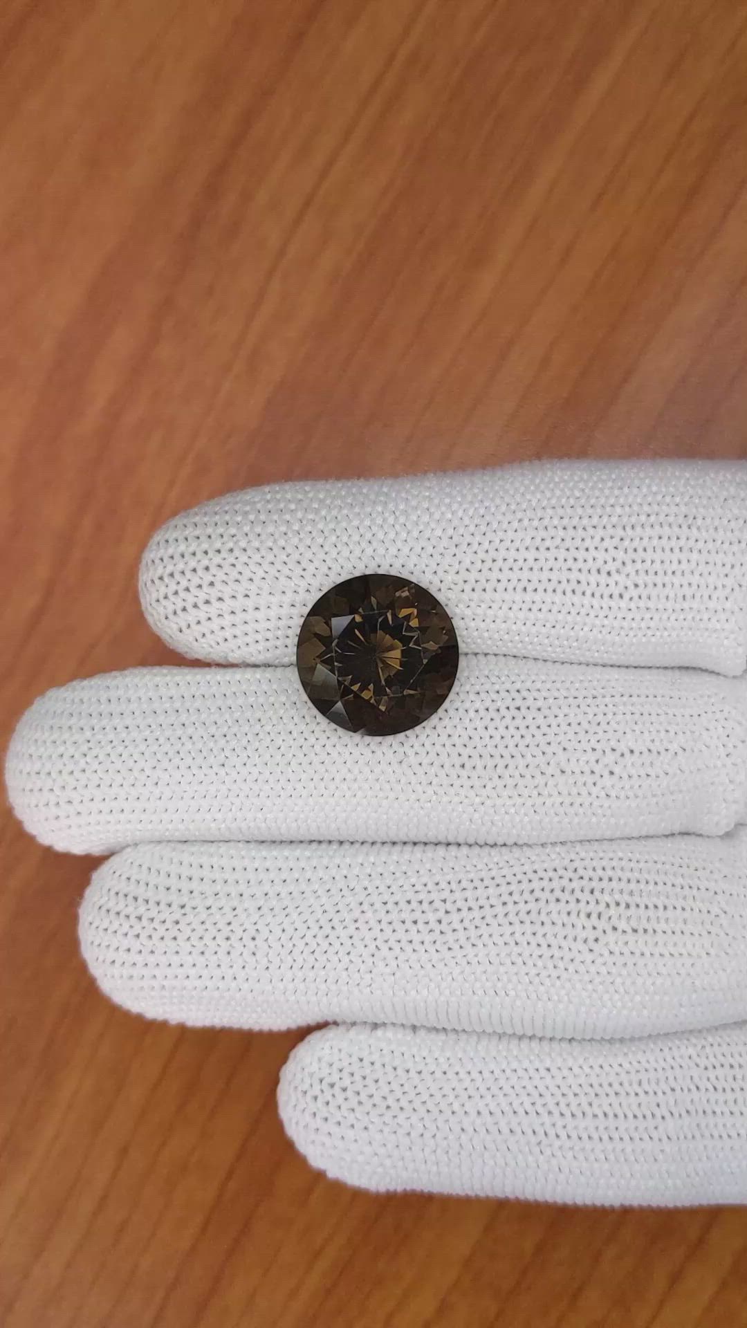 8.76 Ct. Smokey Quartz from Brazil Size Video